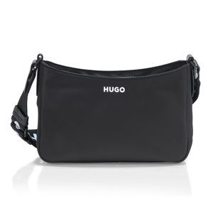 , Bel Logo Strap Small Hobo Bag, Black Currant, One Size xD